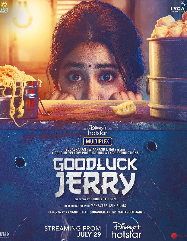 Janhvi Kapoor looks terrified holding a gun in the first poster of Good Luck Jerry; film arrives on Disney+ Hotstar on July 29 Janhvi Kapoor looks terrified holding a gun in the first poster of Good Luck Jerry; film arrives on Disney+ Hotstar on July 29
