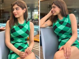 Khushi Kapoor is a hot sight to behold in Zara’s body-con ribbed knit dress worth Rs.2,590 in her latest photo-shoot