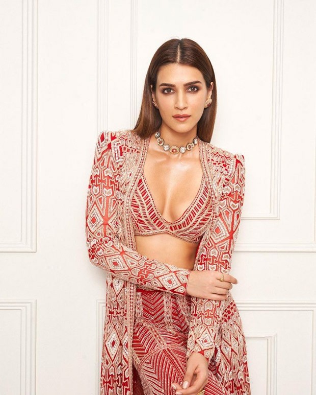 Kriti Sanon is giving us millennial bridesmaid goals in gorgeous red sharara set worth ₹ 2.58 Lakh
