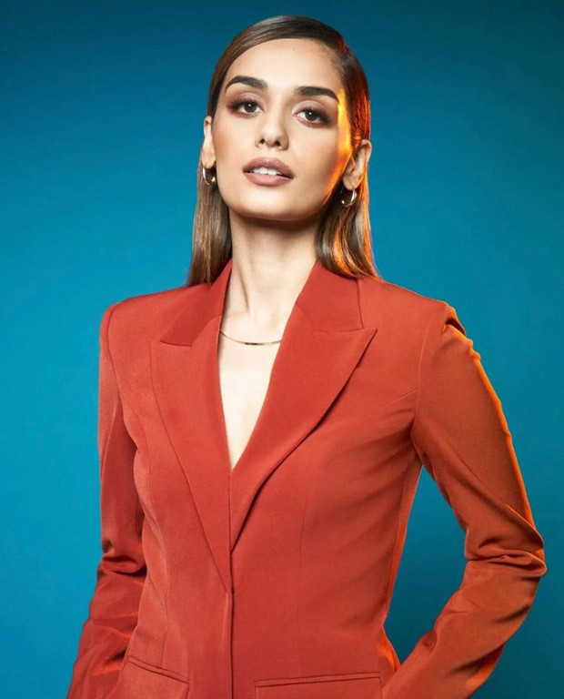 Manushi Chillar gives business chic vibes in rust pantsuit by Nikhil Thampi in her latest photo-shoot