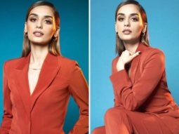 Manushi Chillar gives business chic vibes in rust pantsuit by Nikhil Thampi in her latest photo-shoot