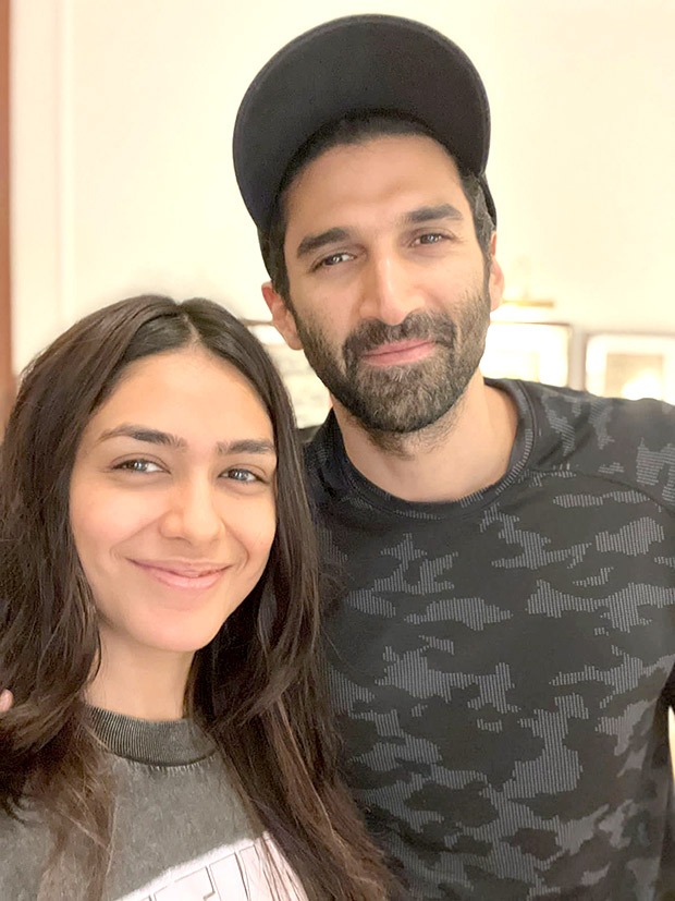 Mrunal Thakur reunites with Gumrah co-star Aditya Roy Kapur in Delhi Mrunal Thakur reunites with Gumrah co-star Aditya Roy Kapur in Delhi