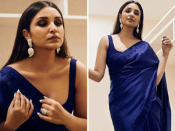 Parineeti Chopra is elegance personified in Manish Malhotra’s indigo-blue saree
