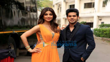 Photos: Abhimanyu Dassani, Shirley Setia and Shilpa Shetty spotted promoting their film Nikamma