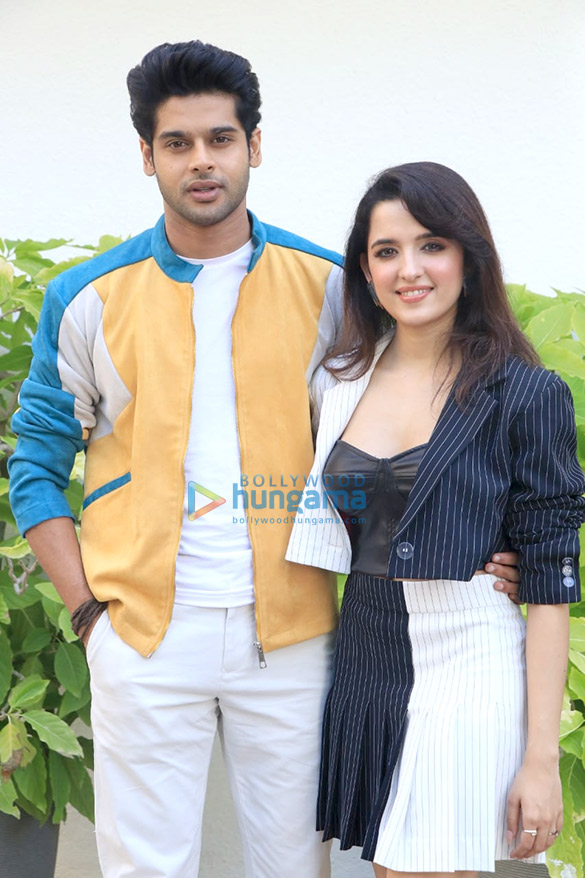 Photos: Abhimanyu Dassani and Shirley Setia snapped at Nikamma promotions Photos: Abhimanyu Dassani and Shirley Setia snapped at Nikamma promotions