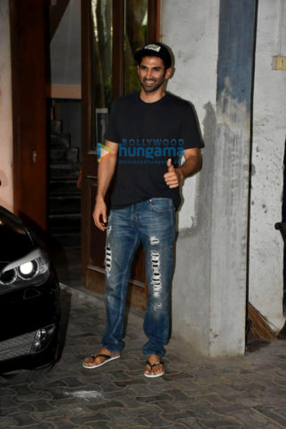 Photos: Aditya Roy Kapoor and Elnaaz Norouzi snapped at a dubbing studio in Bandra