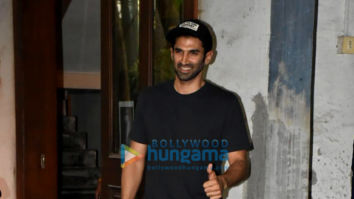 Photos: Aditya Roy Kapoor and Elnaaz Norouzi snapped at a dubbing studio in Bandra
