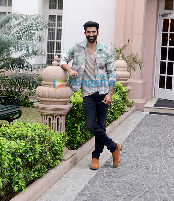 photos aditya roy kapur and sanjana sanghi promote rashtra kavach om at imperial hotel in new delhi 2