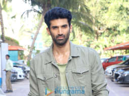 Photos: Aditya Roy Kapur snapped during the promotions of Rashtra Kavach OM
