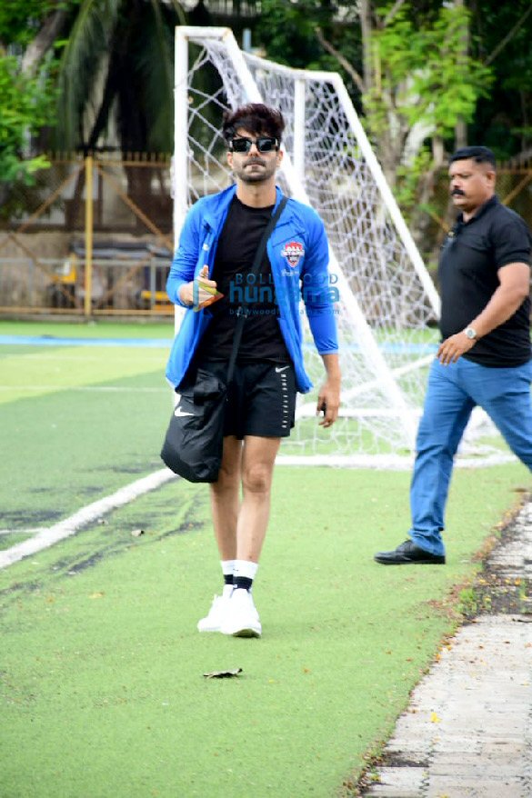 photos celebs snapped attending the all star football match in juhu 2