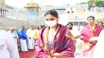 Photos: Deepika Padukone visits Tirupati temple with her father on his birthday