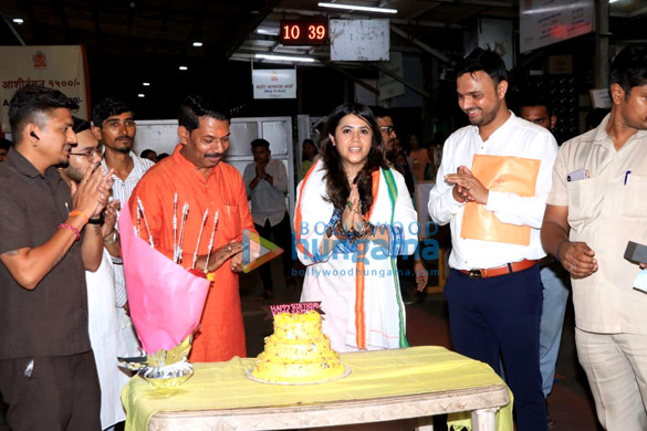 Photos: Ekta Kapoor snapped at Siddhivinayak temple on her birthday
