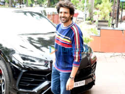 Photos: Kartik Aaryan snapped at Anees Bazmee office in Andheri
