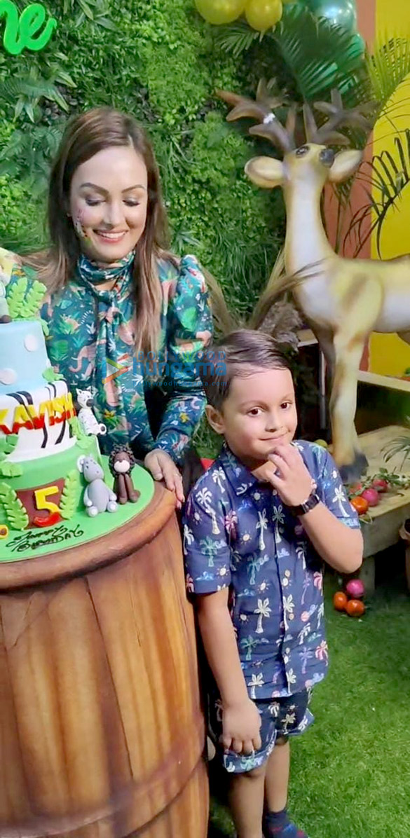 photos lock upp fame nisha rawal celebrates her son kavish mehras 5th birthday with a jungle themed party 4