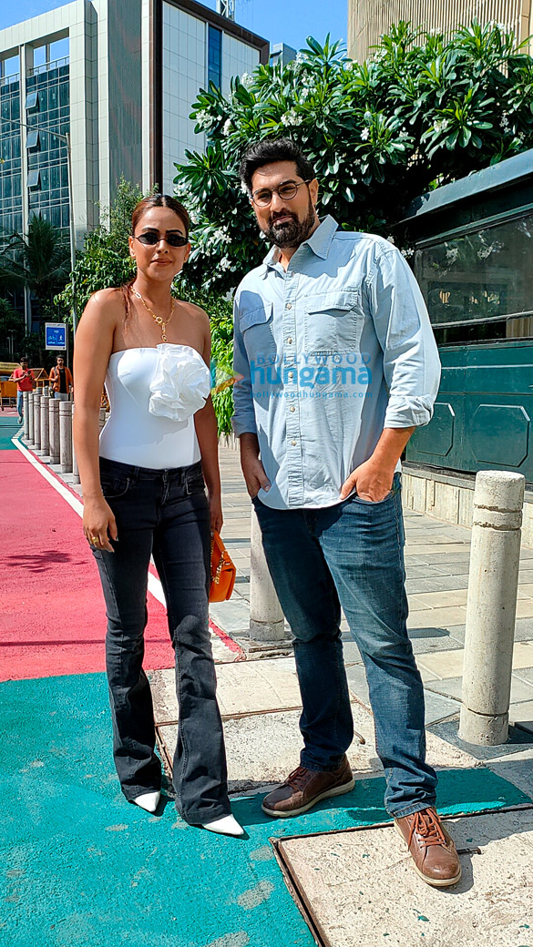 photos nia sharma and kunaal roy kapur snapped during promotions of their song hairaan 1