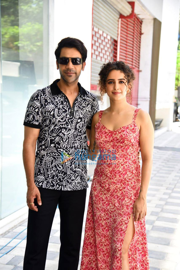 Photos: Rajkummar Rao and Sanya Malhotra spotted at T-Series office promoting their film Hit – The First Case