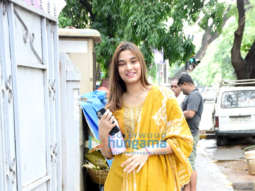 Photos: Saiee Manjrekar snapped at Kathak lessons at Nateshwar Bhavan