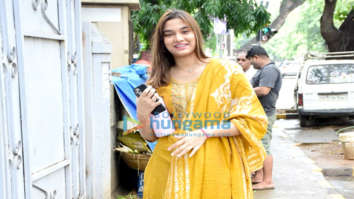 Photos: Saiee Manjrekar snapped at Kathak lessons at Nateshwar Bhavan