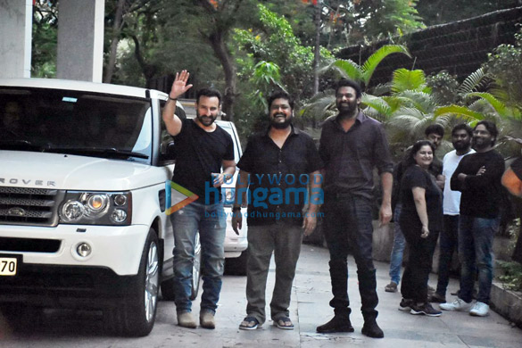 Photos: Saif Ali Khan, Prabhas, Kriti Sanon and others snapped at Om Raut’s house party in Bandra Photos: Saif Ali Khan, Prabhas, Kriti Sanon and others snapped at Om Raut’s house party in Bandra