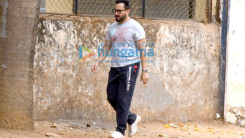 Photos: Saif Ali Khan spotted during his walk in a park
