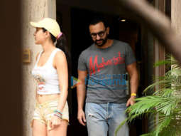 Photos: Sara Ali Khan and Saif Ali Khan spotted in Bandra