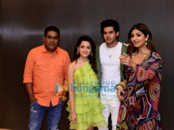 Photos: Shilpa Shetty, Abhimanyu Dassani, Shirley Setia and Sabbir Khan snapped during Nikamma promotions in Delhi