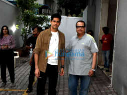 Photos: Sidharth Malhotra spotted with Ramesh S Taurani outside the film producer’s office in Khar