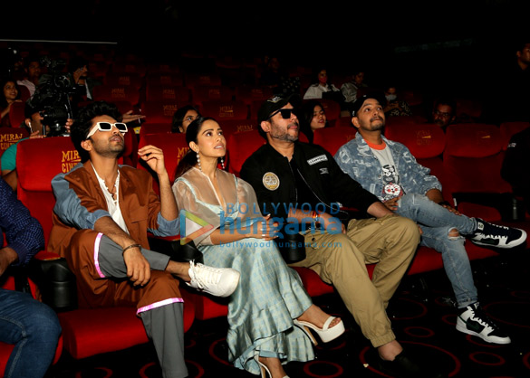 photos team of janhit mein jaari snapped at miraj cinemas velocity in indore during the promotions of their film 4