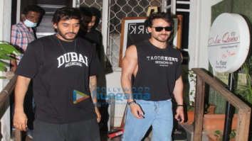 Photos: Tiger Shroff and Shashank Khaitan snapped outside Krome studio in Bandra