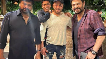 Salman Khan hangs out with Chiranjeevi and Venkatesh amidst Kabhi Eid Kabhi Diwali shoot in Hyderabad