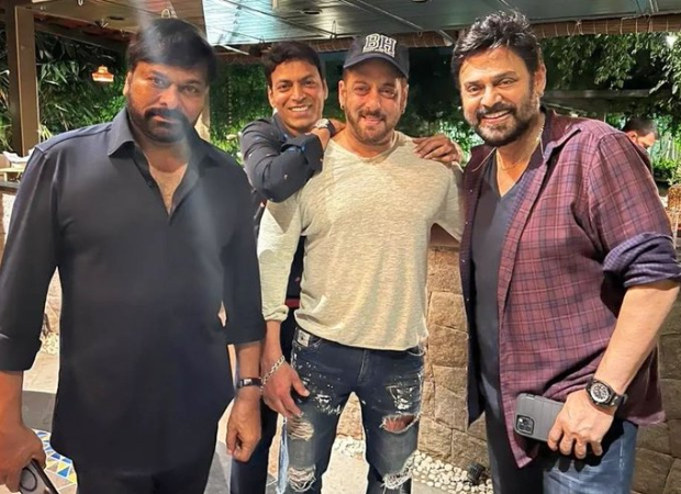 Salman Khan hangs out with Chiranjeevi and Venkatesh amidst Kabhi Eid Kabhi Diwali shoot in Hyderabad 