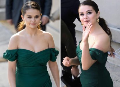 Selena Gomez shines in emerald for a day of high-end shopping in