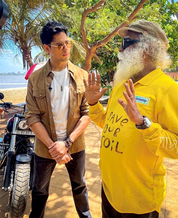 Sidharth Malhotra joins spiritual guru Sadhguru’s “Save Soil” campaign, Shares stills from recent bike ride with Sadhguru