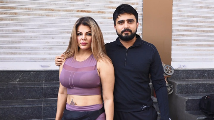 Spotted: Rakhi Sawant talking about her ex husband Ritesh at gym