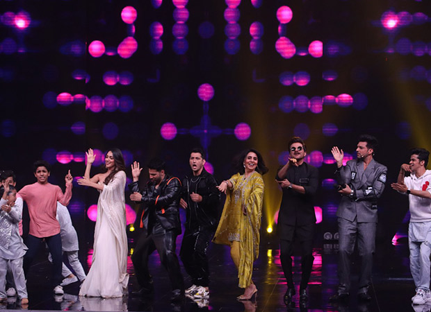 Jugjugg Jeeyo stars Varun Dhawan, Kiara Advani, and Anil Kapoor grace the set of Dance Deewane Juniors