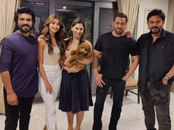 RRR actor Ram Charan hosts superstar Salman Khan for dinner; Venkatesh and Kabhi Eid Kabhi Diwali actress Pooja Hegde join in RRR actor Ram Charan hosts superstar Salman Khan for dinner; Venkatesh and Kabhi Eid Kabhi Diwali actress Pooja Hegde join in