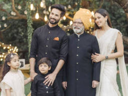 Shahid Kapoor, Mira Rajput and kids pose with Pankaj Kapur in unseen wedding pics from Sanah Kapoor’s wedding