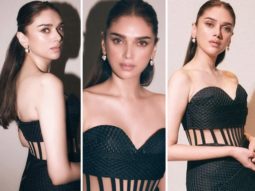 Aditi Rao Hydari looks bewitching in black body-con corset dress worth Rs. 38,291 for an award show