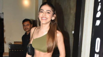 Alaya F greets paps outside her car