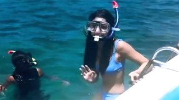 Alaya F looks super hot in blue bikini as she gives scuba diving a shot