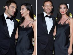 Amy Jackson looks too hot to be handled in black dress as she heads out hand in hand with boyfriend Ed Westwick for the National Film Awards 2022