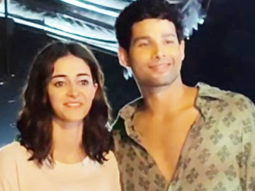 Ananya Panday and Siddhant Chaturvedi pose together for paps