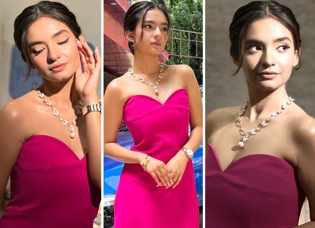 X X X Anushka Sen - Anushka Sen radiates glamour in fuchsia pink gown in latest photo-shoot :  Bollywood News - Bollywood Hungama