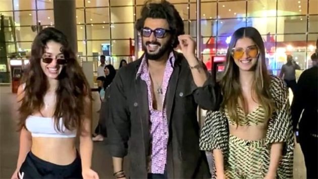 Arjun Kapoor Tara Sutaria Disha Patani Spotted At Airport Bollywood