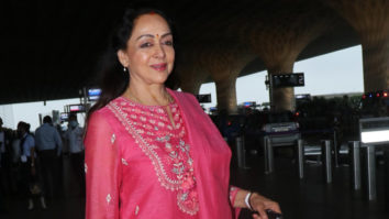 Hema Malini at Mumbai airport