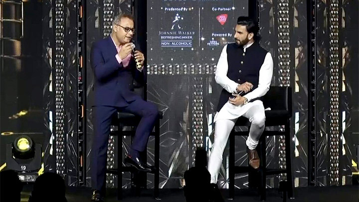 Magnificent Ranveer Singh in conversation with Neeraj Roy at IAA Leadership Awards 2022 Magnificent Ranveer Singh in conversation with Neeraj Roy at IAA Leadership Awards 2022