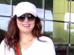 Mahima Choudhary flashes her cheerful smile to the paps