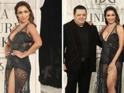 Malaika Arora sashayed the ramp as the showstopper at FDCI in black embellished body-hugging gown
