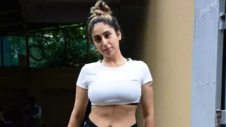 Neha Bhasin poses for paps after a workout session