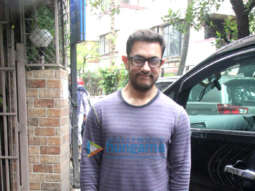 Photos: Aamir Khan snapped at a dubbing studio in Bandra